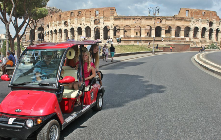 rome by golf-cart